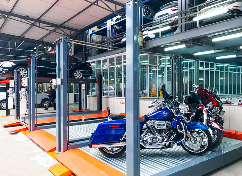 將家用立體車庫(kù)轉(zhuǎn)變?yōu)槎喙δ芸臻g的創(chuàng)意設(shè)計(jì)